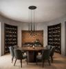 TRINA 12 LIGHT BLACK PENDANT